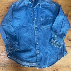 Eddie Bauer Blue Casual Button Down Shirt